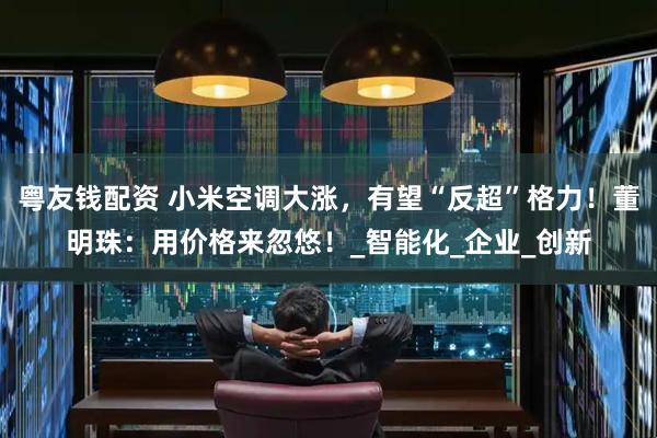 粤友钱配资 小米空调大涨，有望“反超”格力！董明珠：用价格来忽悠！_智能化_企业_创新